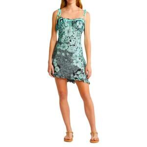 Free People Retro Daisy Asymmetric Slipdress Size Medium NWT